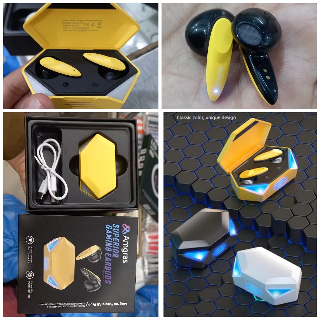 Amgras Wireless Earbuds with LED Charging Case