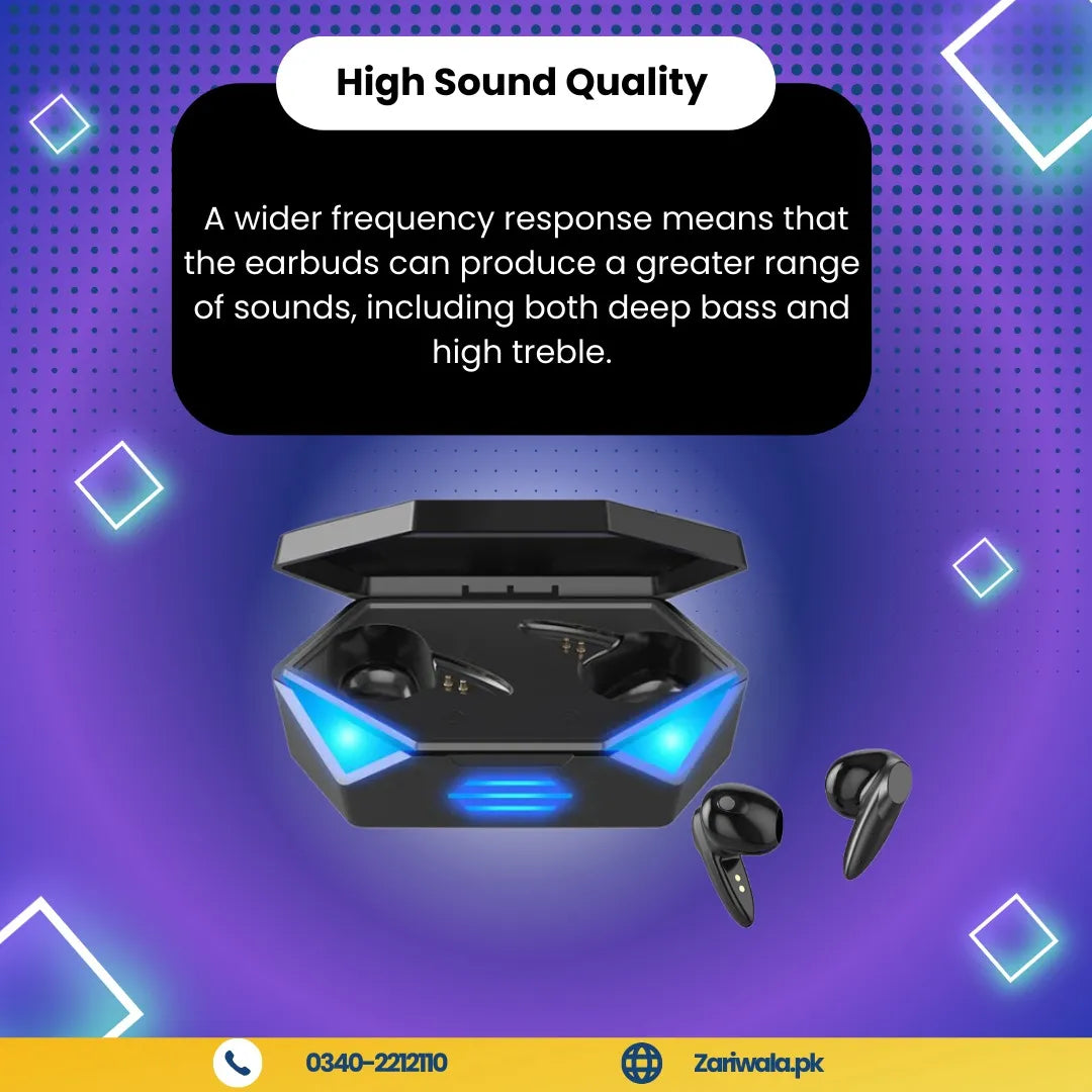 Amgras Wireless Earbuds with LED Charging Case